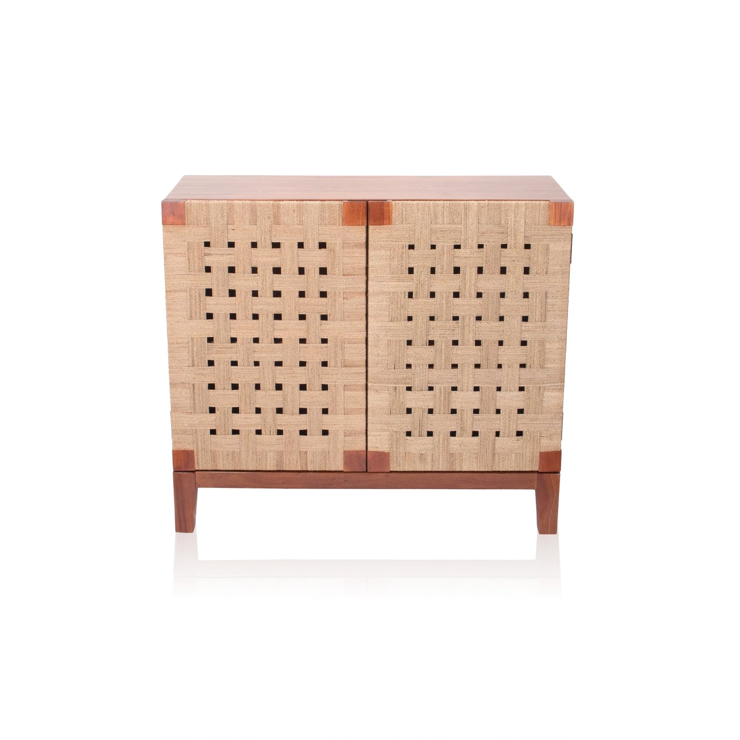 Pier 1 Diego Woven Seagrass 2 Door Cabinet