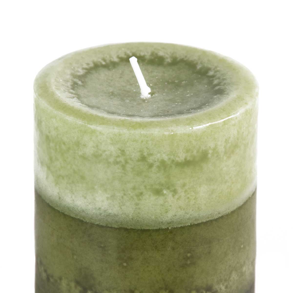 Pier 1 Citrus Cilantro Layered 3x4 Pillar Candle